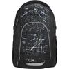 Coocazoo Mate - Zaino per la scuola, ergonomico, regolabile in altezza e dimensione, con cintura toracica e cintura in vita, Riflettente Splash - nero-grigio, Riflettente Splash