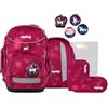 ergobag pack set Zaino scolastico ergonomico e flessibile, 6 pezzi, per la prima elementare Bearicorn - Bacche