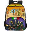 Generic Zaino per bambini Tralalerotralala, borsa da scuola con tasca frontale per animali italiani Brainrot AI per ragazzi e ragazze,Style 5