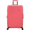 American Tourister Trolley Rigido L espandibile, con 4 ruote girevoli e chiusura integrata con combinazione a 3 cifre con funzione TSA. Dispone di un ampio scomparto principale, cinghie elastiche fe
