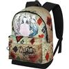 KARACTERMANIA DC Comics Harley Quinn Mad Love-Zaino HS FAN, Beige, 30 x 43 cm, Capacità 22 L