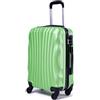 R.Leone 60x40x20 ruota smontabile 55x40x20 Valigia Bagaglio a mano 4 Ruote Capienza Massima Trolley in ABS adatto Ryanair, Easyjet, Wizzair, Iberia, Lufthansa, Tui, Vueling (Verde, 2037Max 55x40x20Cm)
