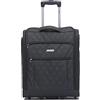 Flight Knight Valigia a Mano Grande 56 x 45 x 25 cm easyJet e British Airways - Approvata e testata - 2 ruote - Valigia da cabina in tessuto ultraleggera e resistente