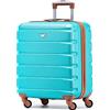 Flight Knight Valigie Rigide in ABS Leggere a 4 Ruote - Bagaglio a Mano Da Cabina Approvato per Compagnie Aeree Come British Airways E Dimensioni Massime per Easyjet Borsa Da Cabina Grande 56x45x25cm