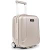 CarryOn Skyhopper - Sotto sedile 40 cm, valigia trolley da viaggio in bagaglio rigido 19 litri con TSA, bagaglio a mano (Beige, Mini)