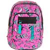 Seven Zaino scuola advanced SEVEN - KEYS - Rosa - 30 LT - inserti rifrangenti - Supporto USB