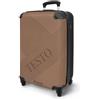 NoBoringSuitcases.com® Trolley Bagaglio a Mano 55x40x20, Bagaglio da 10 kg con Ruote, Valigia Rigida Leggera, Trolley Cabina con Linee, Disponibile in 6 Colori, Valigia per Aereo