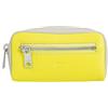DuDu Portachiavi unisex colorato in vera pelle vitello firmato DUDU Citrus yellow