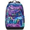 Seven Zaino Scuola Reversibile Pockets The Double, Viola Fucsia, Dyelight, Mono scomparto Multitasche, Con Auricolari Earphones Wireless Led, Tasca Borraccia e Markers, Zaino Medie Superiori, Ragazza
