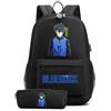 LKY STAR Anime Blue Lock Zaino con Astuccio 2Pcs per Ragazze Ragazzi Cosplay Isagi Yoichi Borsa per La Scuola Primaria Sets