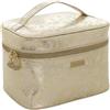Camomilla Milano Beauty Case Donna, Similpelle, Collezione Shell Shine, Misura M, Colore Oro
