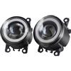 NOVSKI Gruppo Fendinebbia Anteriore per Nissan Navara D40 2004-2015,Fendinebbia per Luci Di Marcia Diurna Set Luci Paraurti Anteriore,E/White Light right