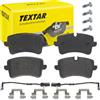TEXTAR Kit pastiglie freni Posteriore Con contatto segnalazione usura con accessori 2521403 Compatibilità con AUDI A4 Avant 8K5, B8 Q3 8UB, 8UG A5 Coupe 8T3 A6 Avant 4G5, 4GD, C7 A6 Sedan 4G2, 4GC, C7