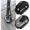 Midimttop Motorcycle 800MT/X Accessori per moto Estensione del piede del cavalletto laterale in alluminio Pad cavalletto adatto per CFMOTO 800 MTX MT800X Accessori 2024-2025 (Nero-MT)