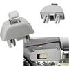 Generico 1 pz Clip Gancio Aggancio per Aletta Parasole Para Sole Grigio Scuro in ABS Compatibile per POLO UP ! PASSAT Mii Rapido Citigo 6R0857561 Y20 Ricambio Nuovo