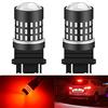 KATUR 3157 3047 3057 3155 3156 Lampadina a LED 3014 54 Chipset 650 Lumens per Segnale di Direzione Back Up Freno Anteriore Stop Stop Parking RV Lights, Brilliant Red (Pack of 2)