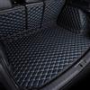 Generic Tappetino Per Pelle Bagagliaio Auto Per Mini Countryman F60 2017-2024 2025 2026, Tappetini Bagagliaio Impermeabile, Durevole, Antiscivolo E Antiusura，Imbottitura Rinforzata(Black blue)