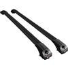 Apline Compatibile con Suzuki Jimny (JB33/JB43) 1998-2018 Modello ACE-1 Barre Tetto Portapacchi Auto Barre Portatutto Nero Alluminio 2 Barre