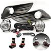 tnbru Fari Fendinebbia Anteriori Per Ford Per Fiesta 2013-2017 1 Set LED Paraurti Anteriore Fendinebbia Cablaggio Fendinebbia Griglia Copertura Fendinebbia Faro Fendinebbia Anteriore(LED set)