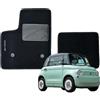 W-Parts SERIE 2 TAPPETI - TAPPETINI IN MOQUETTE NERI PER FIAT TOPOLINO DAL 2023 IN POI