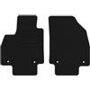 edecor Tappetini in velluto per MG ZS Hybrid+ a partire dal 2024 Basic, anteriori ovali, tappetini in velluto con protezione per il tallone
