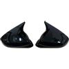SCKCPNHNPP Retrovisore Copertura Specchietto per Seat per Leon MK4 per Cupra 2020-2025 FR ST Coppia Calotte Copri Specchietto Retrovisore Laterali(Glossy Black)