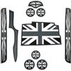 Konforhom Per Mini Cooper F56 F55 F54 F60 Tappetino per scanalatura della Porta Decorazione Tappetino Antiscivolo