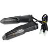 Ropaix Fanali Posteriori Moto Per KAWASAKI Per Versys 650 1000 X250 X300 Luci Indicatori Di Direzione A LED Frecce Anteriori E Posteriori Per Moto Fanale Posteriore Moto(2x Dark Gray)
