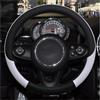WANSONGHUI Coprivolante Coprivolante Per Auto In Pelle Per MINI Per Cooper Per R56 Per Clubman Per Countryman Per Clubvan Per Coupe Accessori Auto Coprivolante Auto Copri (Colore : WHITE)