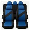 Susy Shop Coprisedili Auto Universali LS08 | Kit Anteriore e Posteriore confortevole traspirante | Fodere protezione per Sedili Utilitarie Medie Piccole | No Suv (Blu)