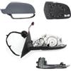 Polcar Specchietto Retrovisore Sinistro per Audi A3 8P, Con Primer, Regolazione Elettrica, SX, SRLine, da verniciare