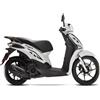 Generico Kit adesivi Compatibili con Piaggio Liberty 125 ABS decal grafica completa carene laterali ruote cerchi scegli colore -KIT D- Cod. 2063 (070 Nero)