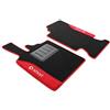 IL TAPPETO AUTO BY FABBRI 3 COLOR0000021R, Tappeti auto moquette antiscivolo, Su misura, 2 Ricami, Rosso Compatibile con ForTwo W451 dal 2007-2014 Coupe e Cabriolet