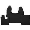 F-CORE Tappetini copricofani camion compatibile per DAF XF 105 01.06-12.13 AUTOMAT NERO