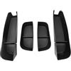 smabee 4pcs Doo Side Storage Box Per Xpeng G6 2023 2024 2025 Porta Laterale Organizer Vassoio Anteriore e Porta Posteriore Impermeabile Per Xpeng G6 Accessori TPE Nero