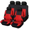 FELEA Coprisedili Auto per Renault Scenic E-Tech 2024-2025, Compatibile con Airbag Laterale, Coprisedili Auto per Anteriori e Posteriori,Red- 5 Seats