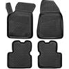Element tappetini in gomma 3D premium su misura adatti per ALFA ROMEO Giulietta, Mk 1 (I), 2010-2016, Hatchback 5 porte, 4 pezzi.