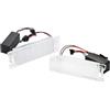 CMJAHU Misura for Fiat 500L Punto Van Brava Bravo Cinquecento Croma Doblo Linea Marea 2 pezzi Nessun errore LED bianco posteriore Numero luci targa