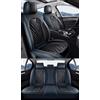 NOBQUA Coprisedili Auto Universali per 5 Posti in Vera Pelle-Compatibili con Peugeot 208 2008 3008 5008 - Impermeabili, Antiscivolo-Set Completo per SUV e Berlina