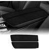 FDAIUN Nero Center Console Pad Auto Bracciolo Pad Auto Bracciolo Box Sedile Protezione della Copertura per BMW Serie 5 6 (18-22) GT F10 F11 G30 G32 (11-22) 2 Pezzi