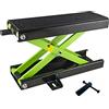 Partenopeautensili® Sollevatore Motocicletta Crick cavalletto alzamoto martinetto Idraulico per Moto Tavolo con Base 45x15 cm Portata Max 500 kg Altezza min.9.5mm Max.400mm by JBM