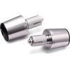 ECKBRJA Per Vespa Per Piaggio GTV GTS LT S LX LXV 50 125 150 200 250 300 GTS Moto Manubrio Manopole Tappo Contrappeso Tappi estremità manubrio(ARGENTO)