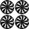 Zohisin Copertura Ruota 15 Pollici Hubcap in ABS Resistente Impatti Accessorio Esterno per Auto Snap On Universale per Cerchi in Acciaio Set di 4 Copricerchi
