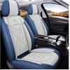 GSDOMJ Coprisedili per auto adatti per Mazda CX-30 CX30 2020-2023 in vera pelle impermeabile e traspirante a 5 posti, grigio blu
