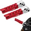 WARFEL Pedane Poggiapiedi Posteriori Per YAMAHA TMAX560 TechMax 2020 2021 2022 2023 2024 2025, Passeggero Per Moto Poggiapiedi(Red A)