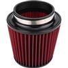 EVTSCAN Filtro aria a cono tondo presa d'aria universale per auto Filtro aria a cono tondo da 100 mm 76 mm(100mm)