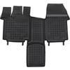 MTM Tappetini Gomma per Volkswagen T7 Multivan (anche eHybrid/PHEV) 10.2021- Design a Vaschetta, su Misura con Bordi Rialzati cod. 3D 11588
