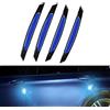 BoYeeBo 4 adesivi riflettenti universali in fibra di carbonio per bordo della portiera dell'auto, SUV, pickup, camion (blu)