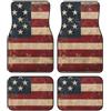 MXZERFKGLA Set di 4 tappetini per auto, antiscivolo, anteriori, posteriori, vintage, bandiera americana, accessori per auto, universali, per auto, camion, SUV, berline