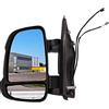 BESTPRICE ATP BESTPRICE 1x Specchio retrovisore elettrico sinistro con sensore di temperatura Specchio laterale convesso con specchio grandangolare Compatibile con CITROËN JUMPER, FIAT DUCATO, PEUGEOT BOXER